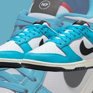 *NEW* Size 10M Nike "N7" Blue and White Sneakers